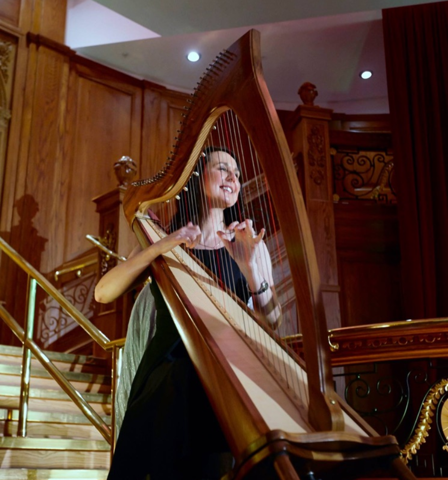 Sharon Carroll wedding harpist on you tube